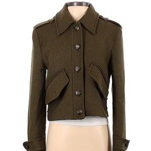 Zara green jacket xs